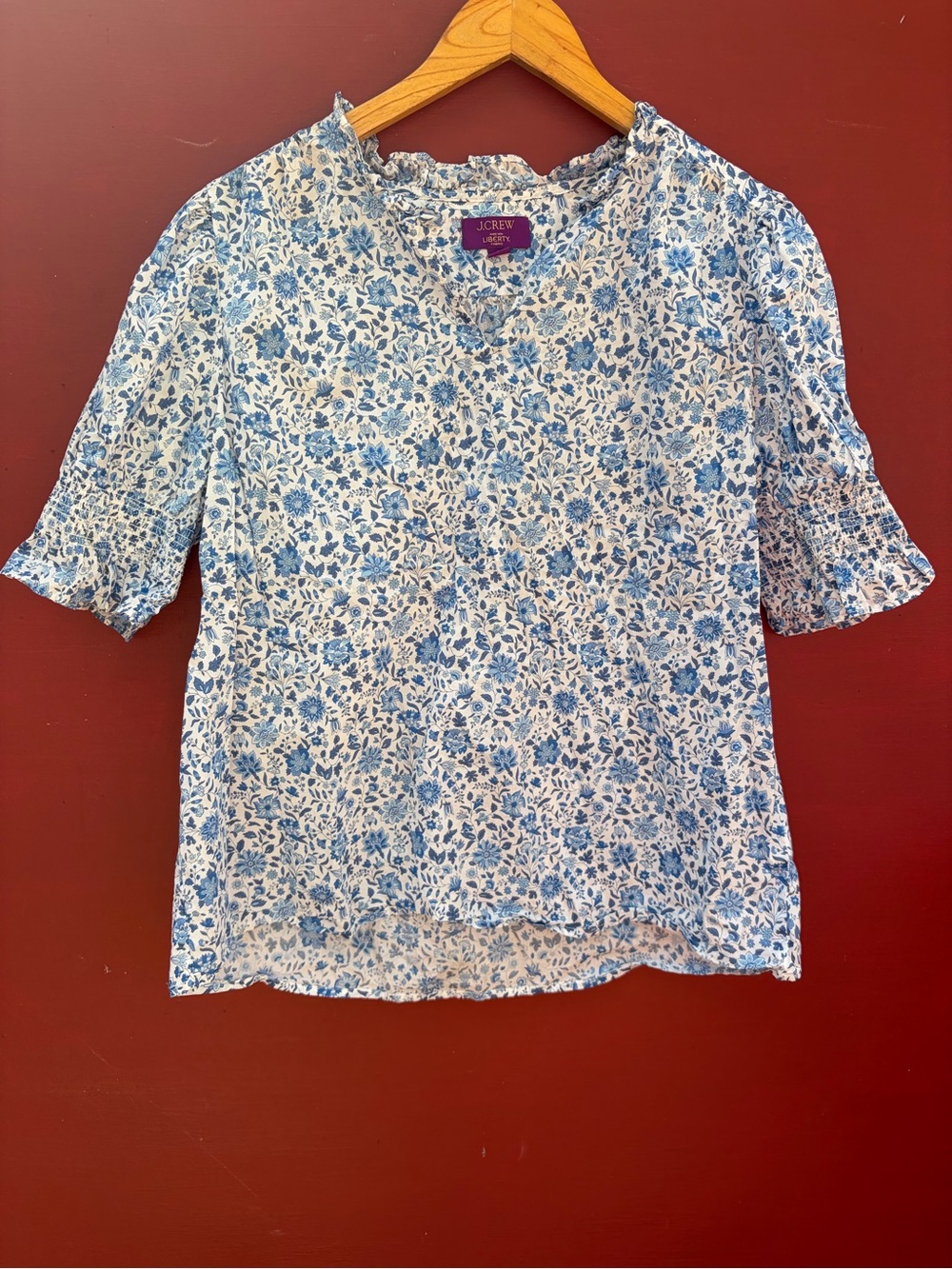 J Crew Liberty Grace Emily Bell Floral Shirt
